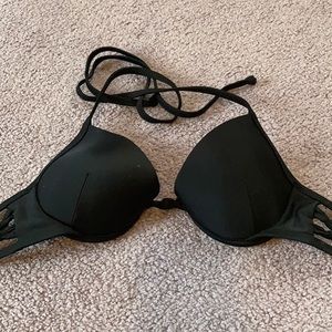 Knot front back swim top